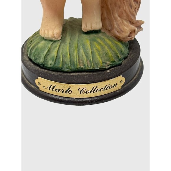 Victorian Christmas 6 Inch Angel Figurine Child Basket Fruit Tree Vintage Decor - Picture 2 of 11